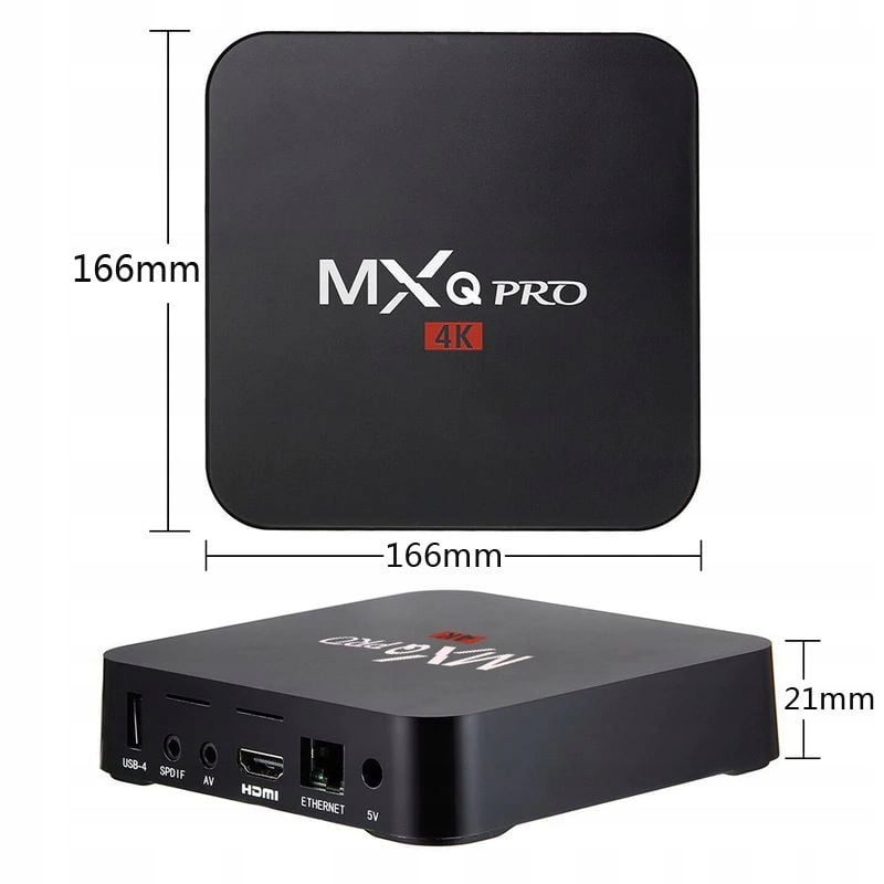 SMART TV BOX 8GB MXQ PRO 4K Android 7.1 DECODER 8 GB disko talpa