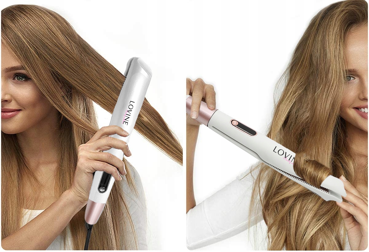 2in1 HAIR STRIGHTENER LOVINE keraminė danga