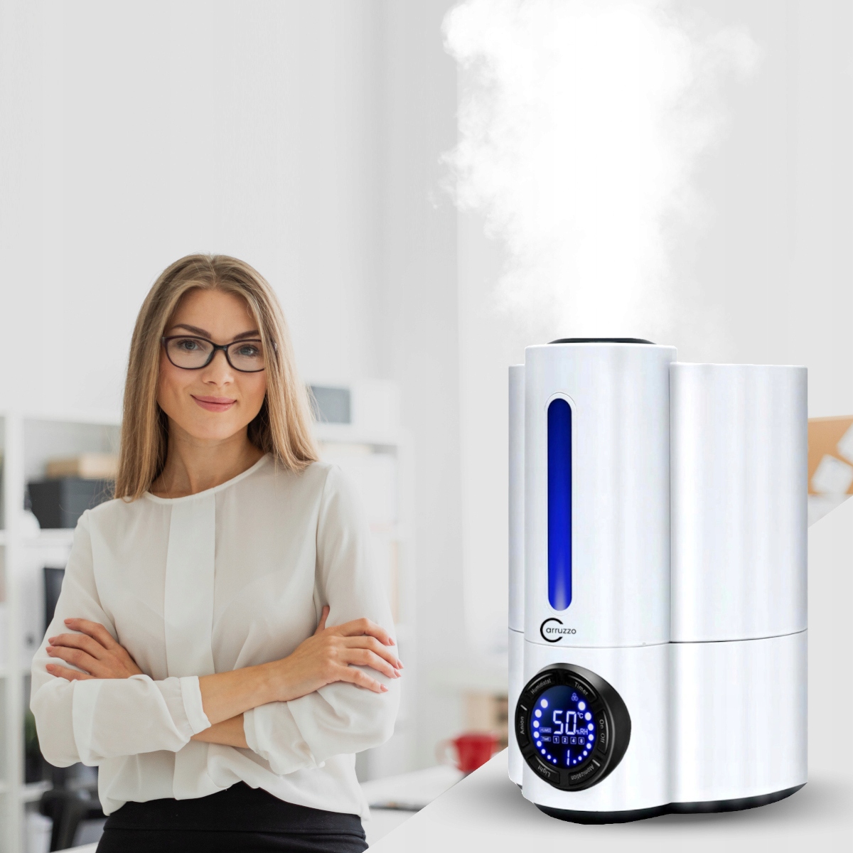 AIR HUMIDIFIER AUTOMATIC CLEANER aromatas Ultragarsinio drėkintuvo tipas