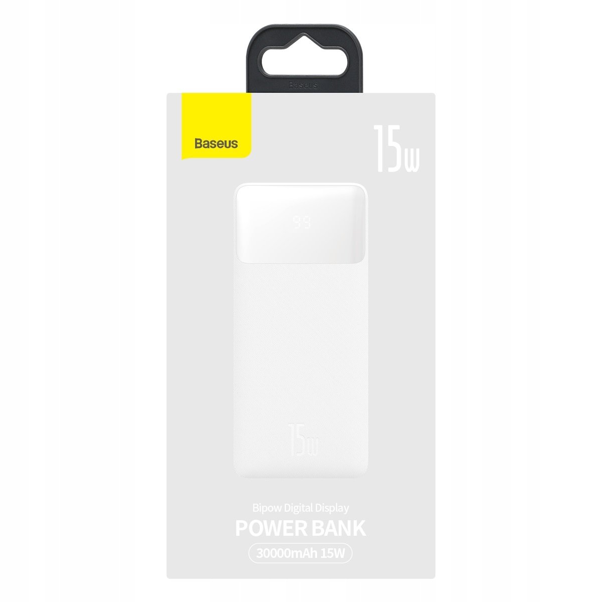 BASEUS POWER BANK 30000MAH 3XUSB USB-C PD 15W 3A Įkrovimo prievadų skaičius 3