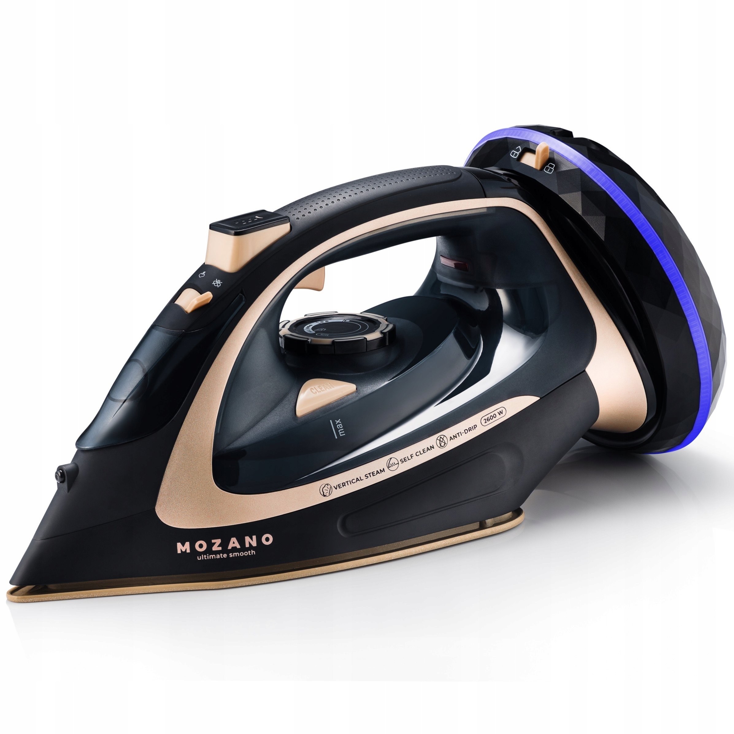 HIGH POWER WIRELESS STEAM IRON 2600W MOZANO Gamintojo kodas AGD / ZEL / 01 # ZLOTY