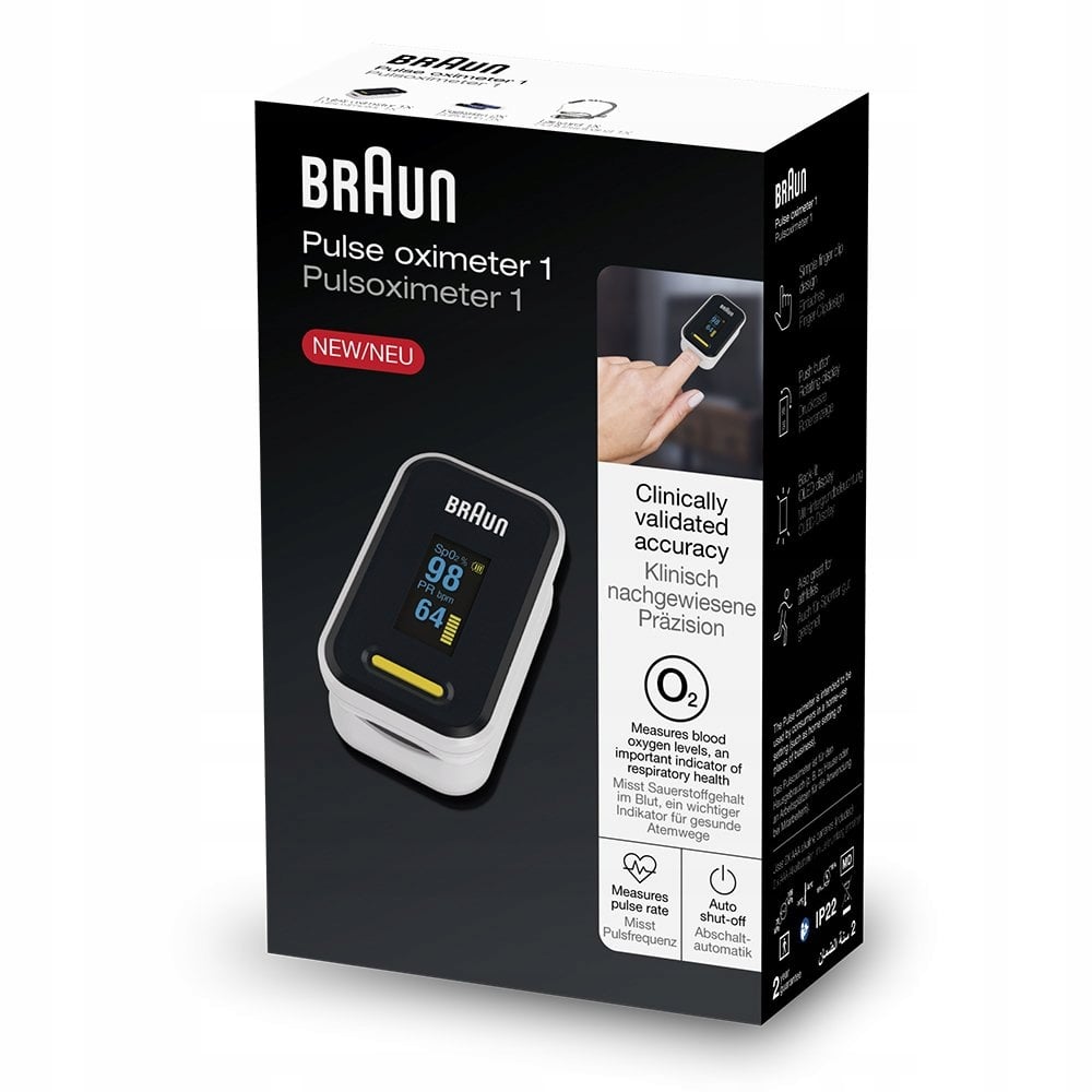 MEDICINOS PULSOMETRAS BRAUN PULSE OXIMETRE 1 OLED maitinimo šaltinis