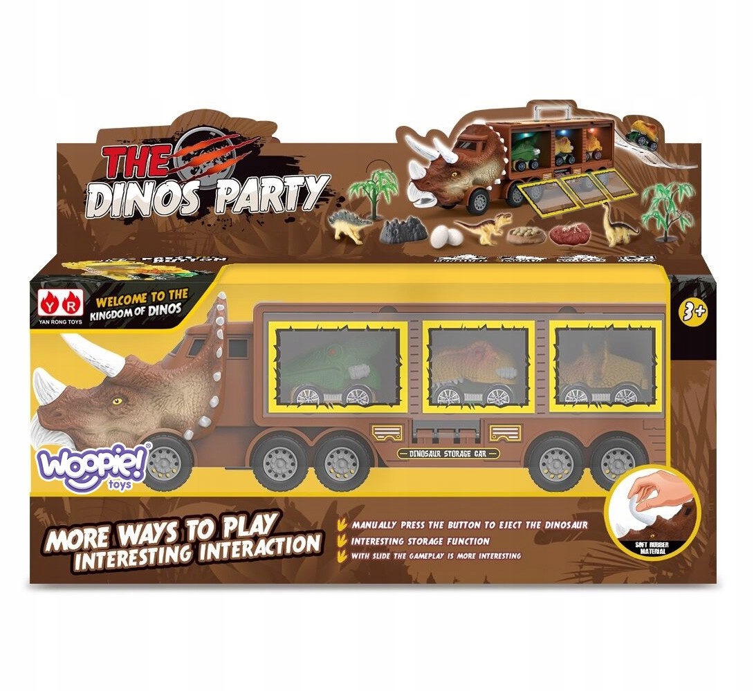 DINOSAURS TRUCK CARS WOOPIE LAUNCH Lytis berniukai Merginos