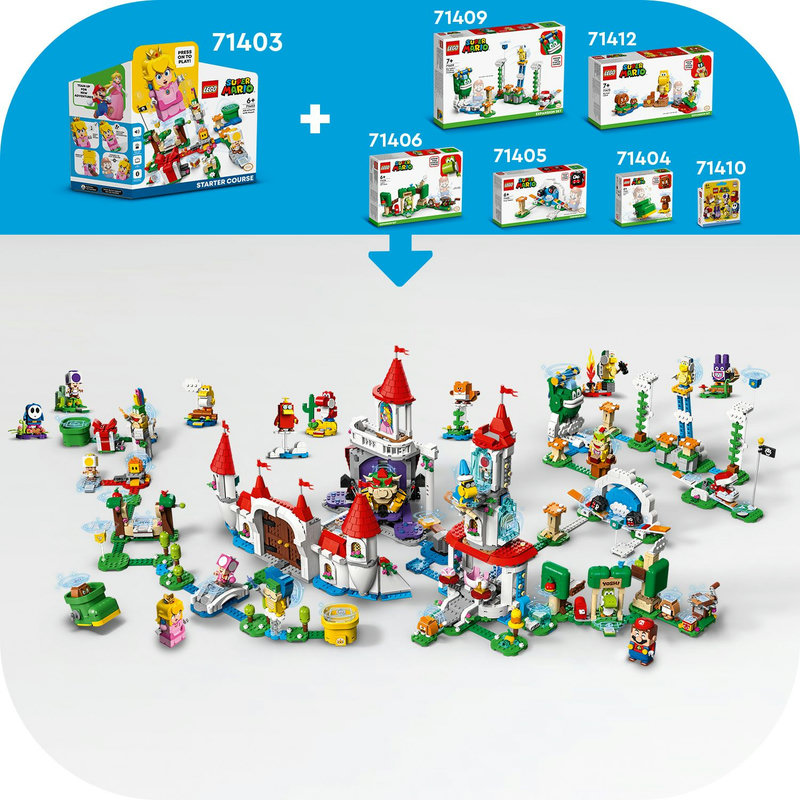 Dera su kitais LEGO® Super Mario™ rinkiniais