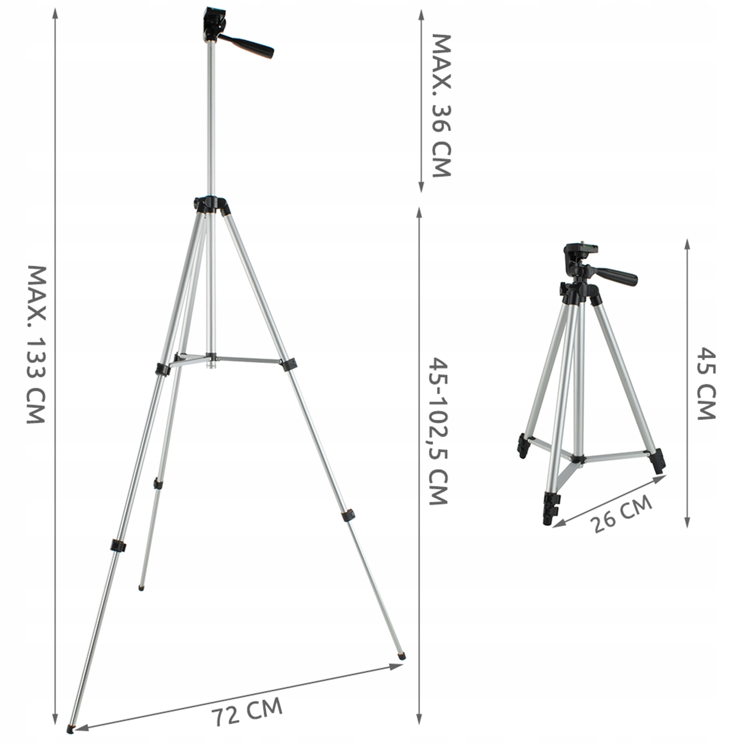 Trikojis 133cm + nuotolinio valdymo telefono laikiklio komplektas 4in1 Gamintojo kodas 00006067