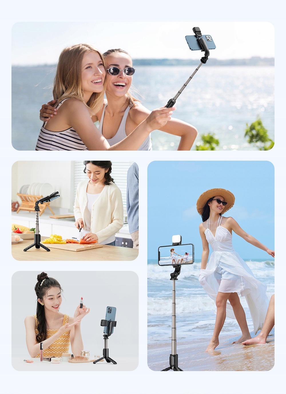 Селфи палка («Selfie stick») Selfie палка для телефона Mcdodo Tripod  Bluetooth штатив SS-1781 черный цена | pigu.lt