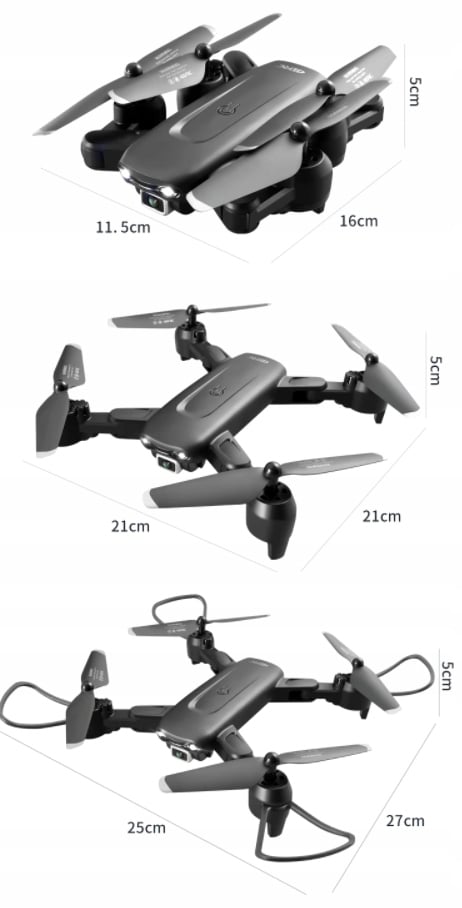 DRONAS SU 4K KAMERA 4DF6 4DRC V12 60 min. RANGA 500m Skrydžio valdymo diapazonas 500m