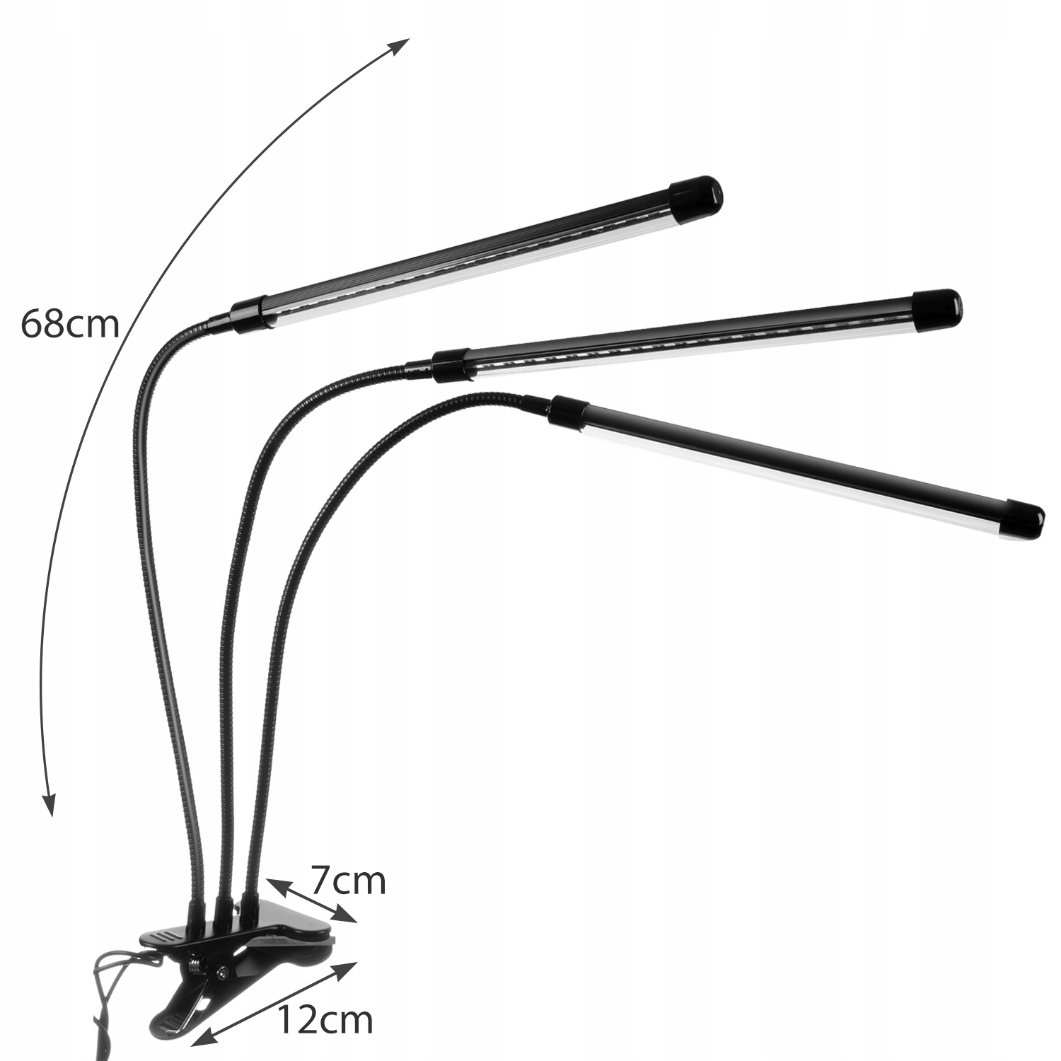 3 x Plant Grow Lamp 60 LED laikmatis + nuotolinio valdymo pultelis Gamintojo kodas 19242