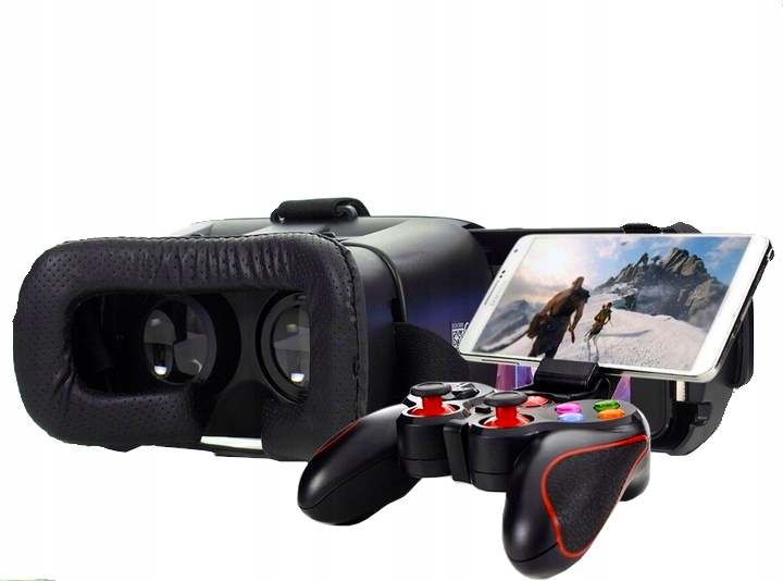 VR-lasit Virtual Reality 3D lasit + Langattomat Bluetooth 5.0 -kuulokkeet +  VR gamepad hinta | hobbyhall.fi