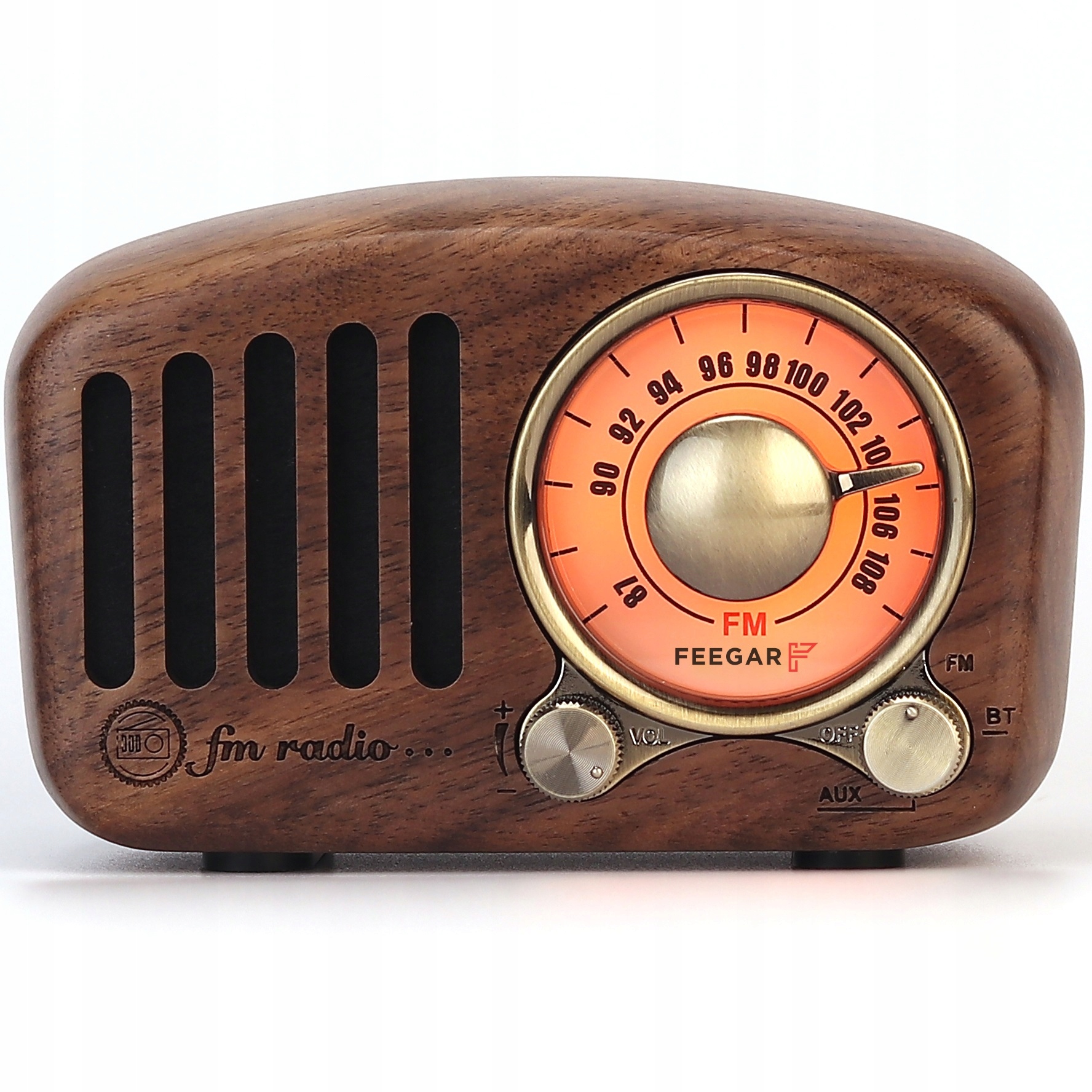 Feegar RETRO FM radijas Virtuvė Medinis BT SD 10h Gamintojo kodas Retro Wood