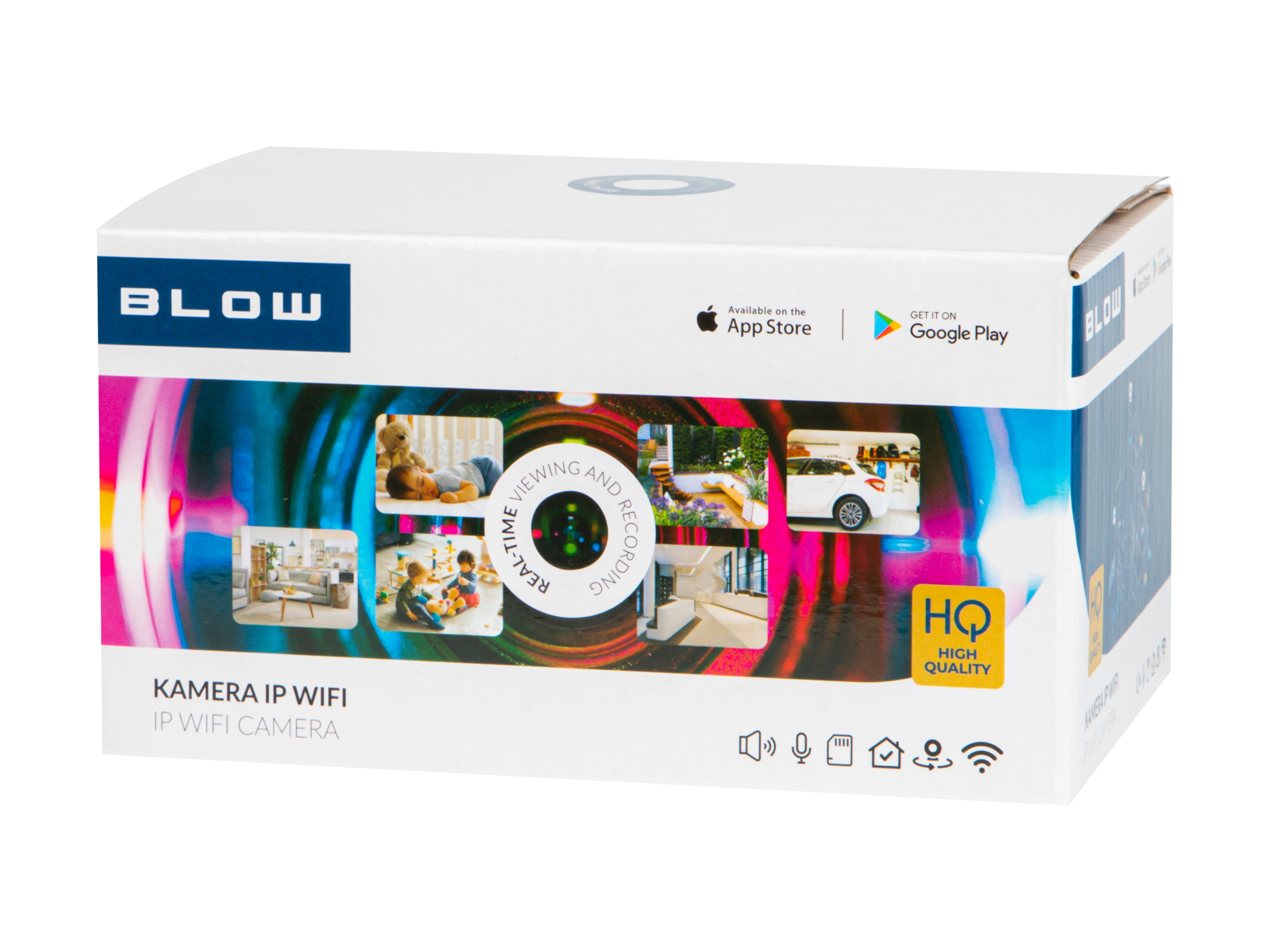 Kamera BLOW WiFi lemputė E27 110 ~ 220V 3MP domofono IP technologija