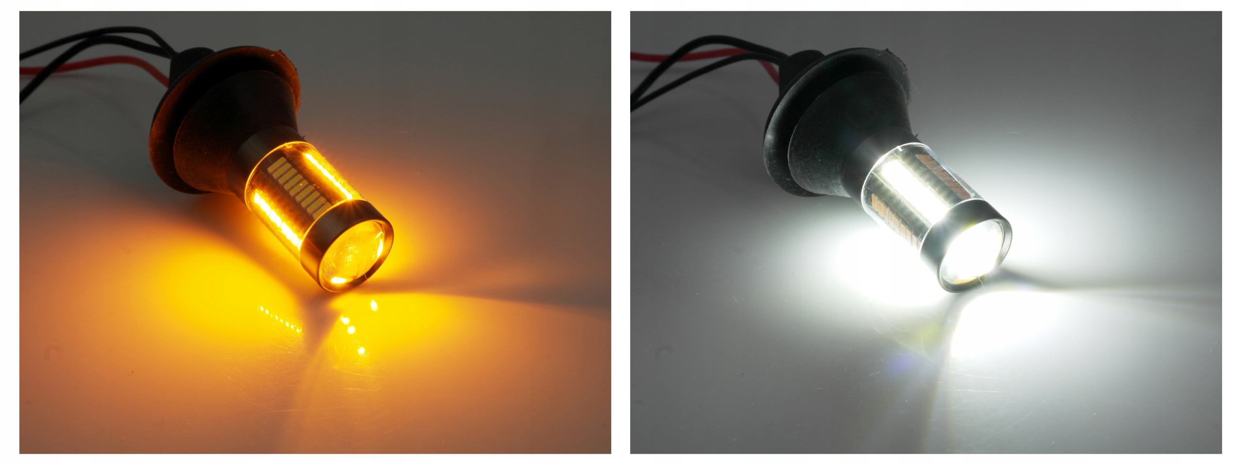 2in1 LED DIENOS ŠVIESA + INDIKATORIAI DRL PY21W Šviesos srautas 840 lm