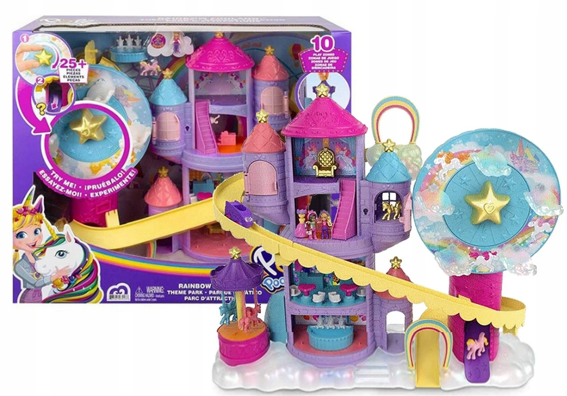 Atrakcionų parkas POLLY POCKET RAINBOW GYK44