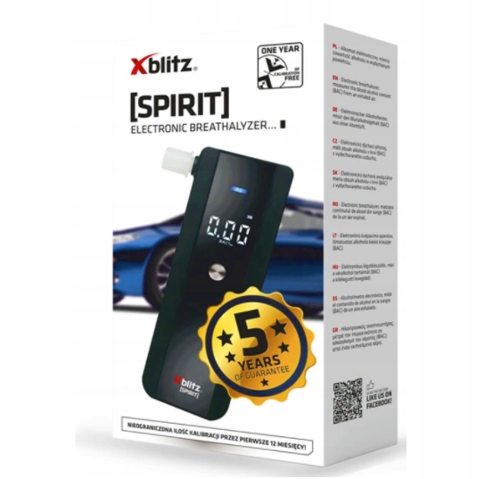 XBLITZ SPIRIT ELECTRONIC BREATHASSATER MOUTHUTTER 5X prekės ženklo Inna