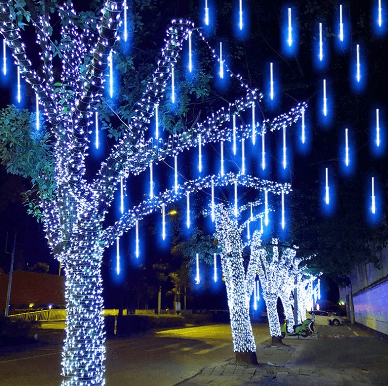 Varvekliai LED METEORŲ LEMPOS KRINTANTIS SNIEGAS 50CM IP44 Lempų skaičius 201 - 300