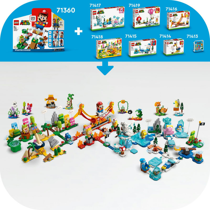 Dera su kitais LEGO® Super Mario™ rinkiniais