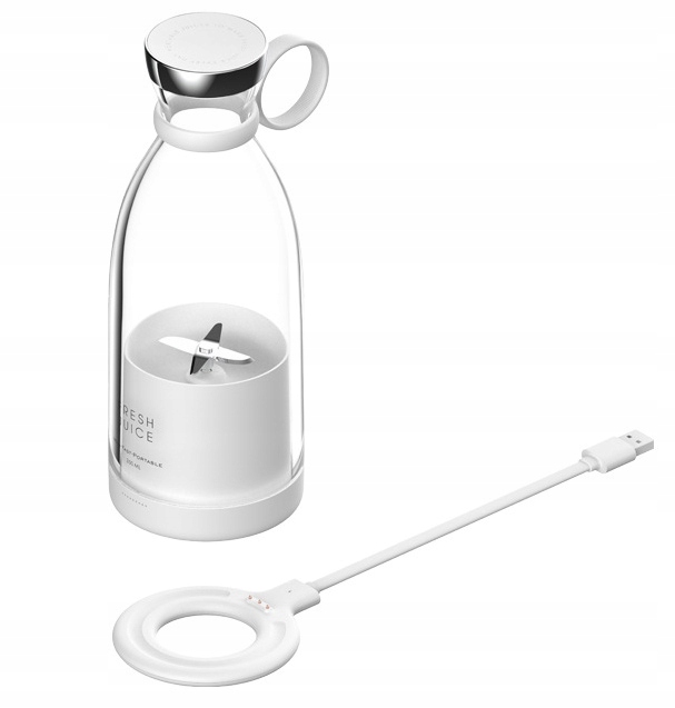 USB PORTABLE Blender juicer 350ml Hallitseva väri on valkoinen