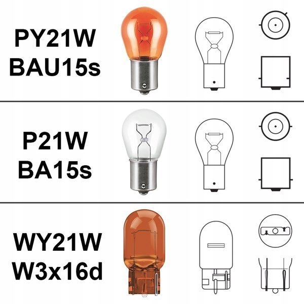 LEMPUTĖS PY21W 144 LED SMD canbus oranžinė 12V Naudojimo indikatoriai kita