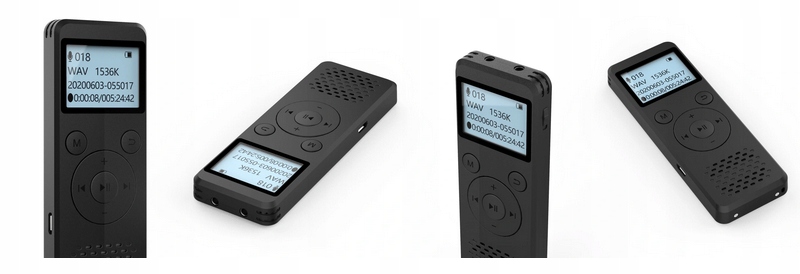 Spy Digital Voice Recorder 1536Kbps 8GB aptikimas Atminties kortelės palaikymas Nr