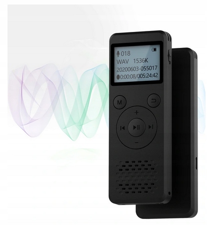 Spy Digital Voice Recorder 1536Kbps 8GB aptikimas Integruota 8GB atmintis