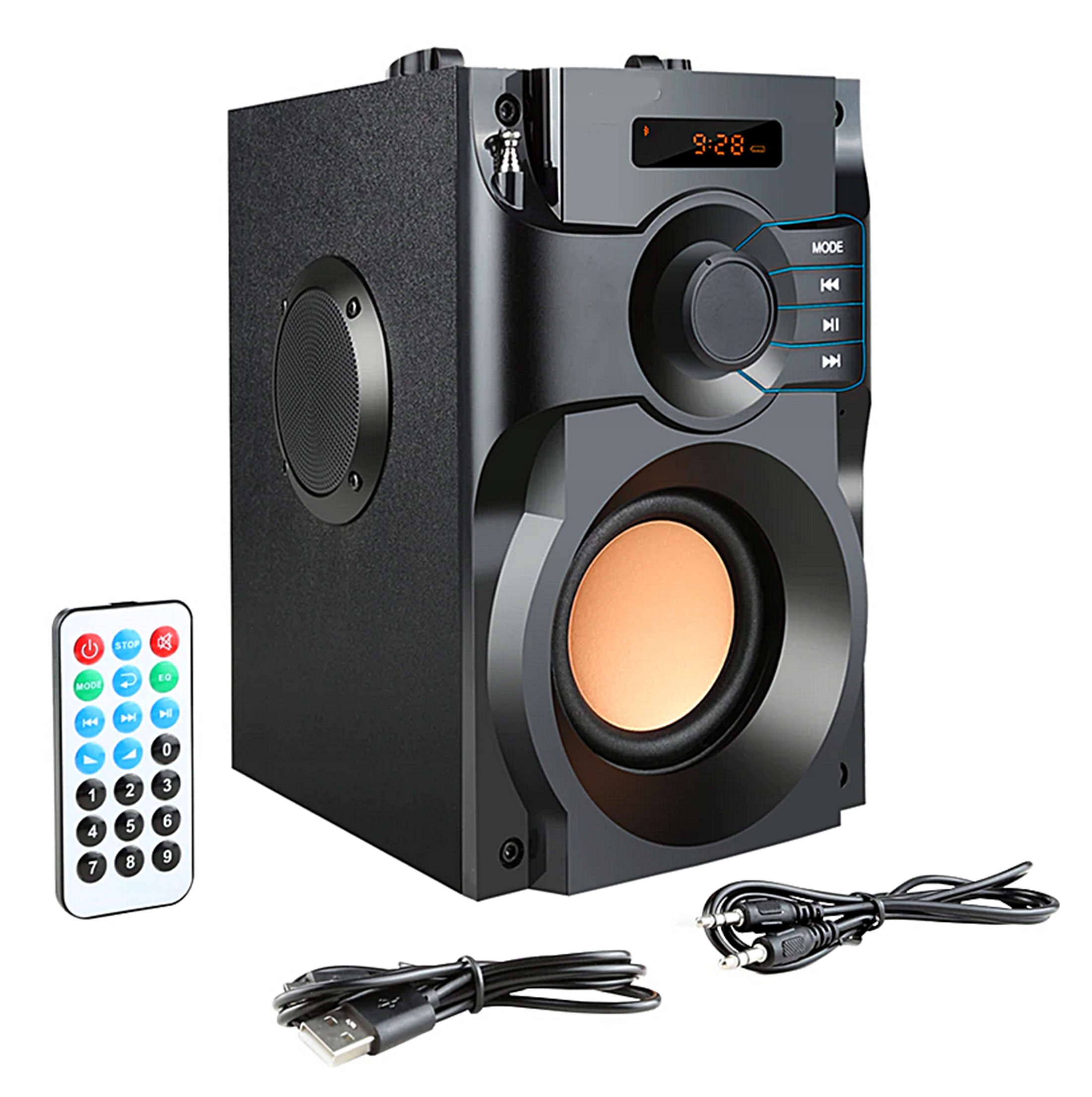 KANNETTAVA BLUETOOTH-KAIUTIN AUX USB RADIO BOOMBOX Tuotemerkkikoodi LANGATON Bluetooth-kaiutin