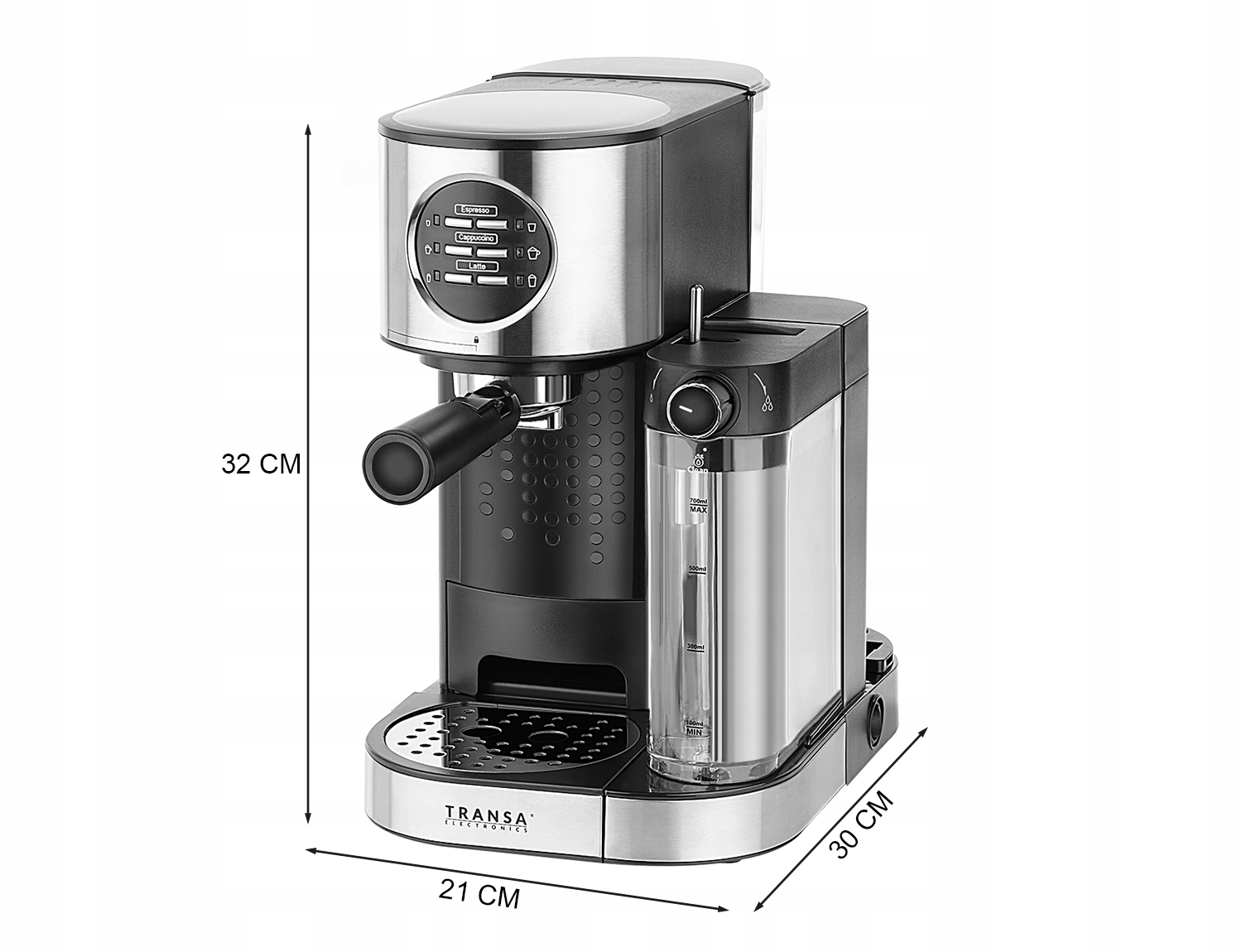 PRESSURE kavos virimo aparatas 1470W 15bar putotojas Gamintojo kodas TE-72