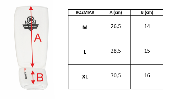 ochraniacze na golenie - rozmiar 