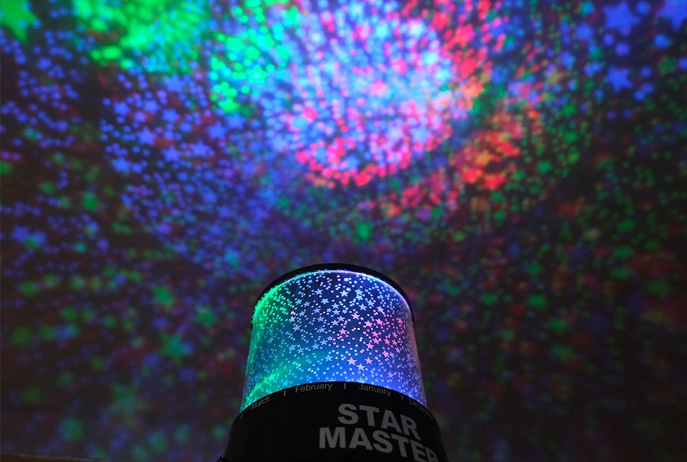 STAR MASTER SKY PROJECTOR NAKTINIS LAMP Sriegio tipo įmontuotas LED šaltinis