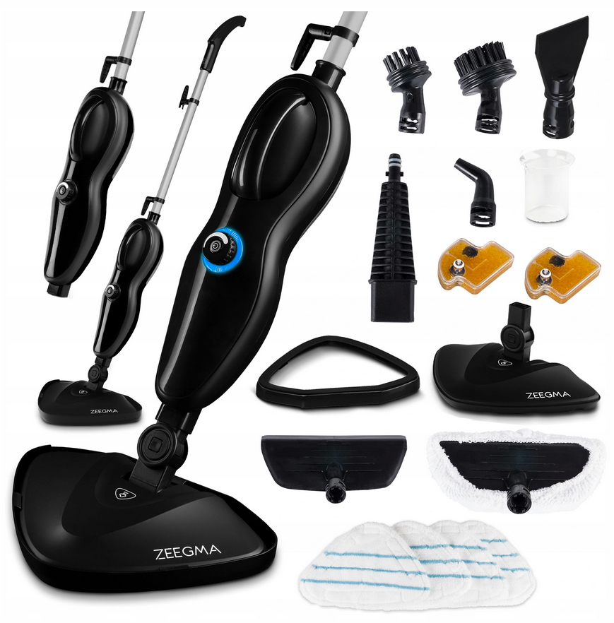 STEAM MOP STEAM CLEANER 1500W 15in1 TURBO LED 370ml
