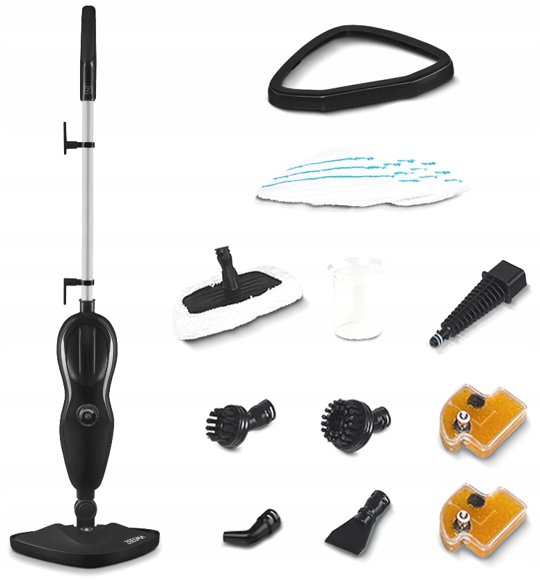 STEAM MOP STEAM CLEANER 1500W 15in1 TURBO LED 370ml Galia (W) 1500W