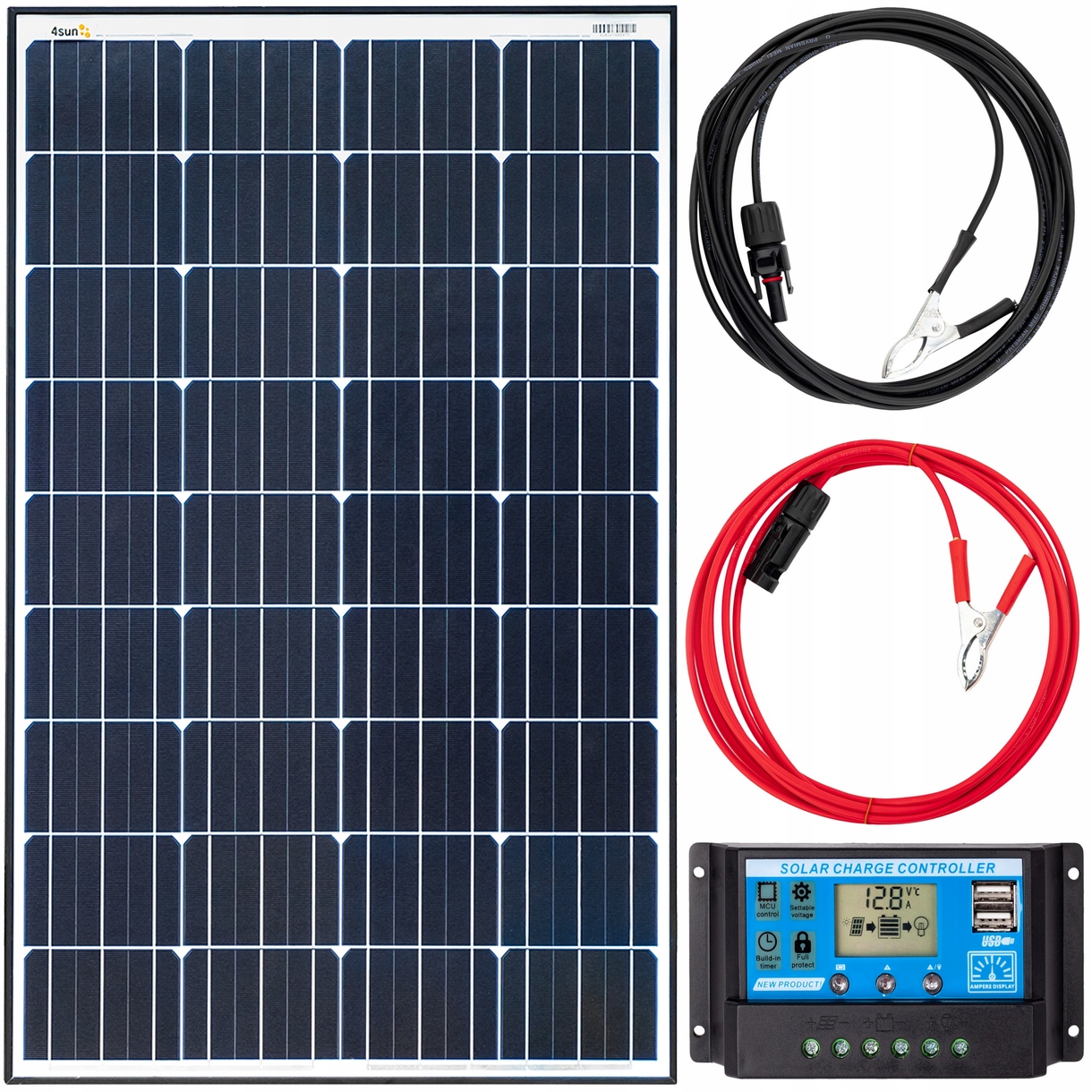 AURINKOPANEELIT AURINKOPAISTOT 100W 12V SÄÄTIN