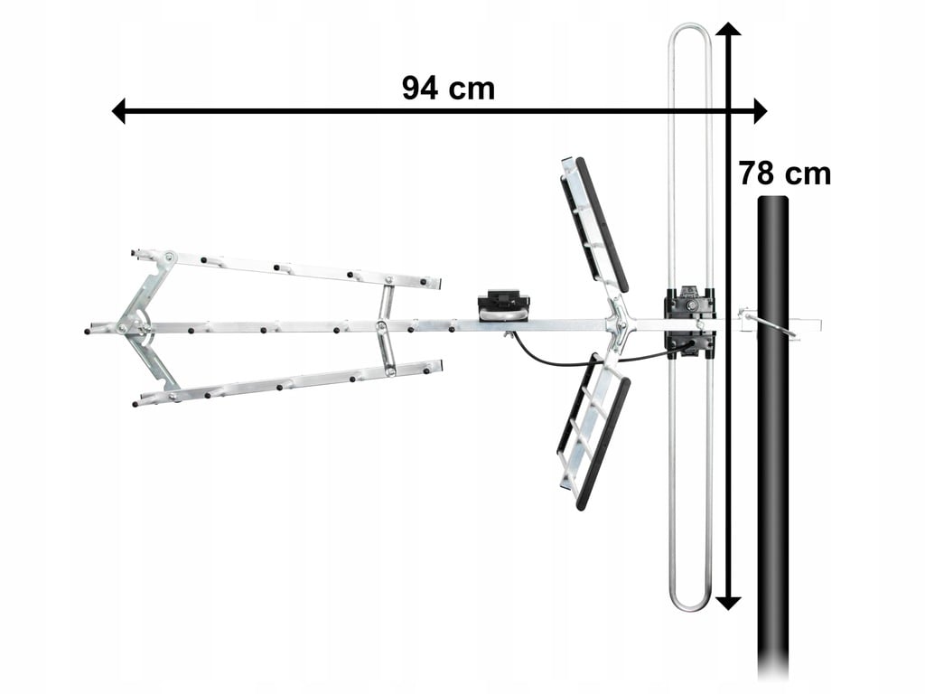 TERRESTRIAL TV ANTENNA COMBO DVB-T2 suuntaava LTE 4K Ulkoinen antennityyppi