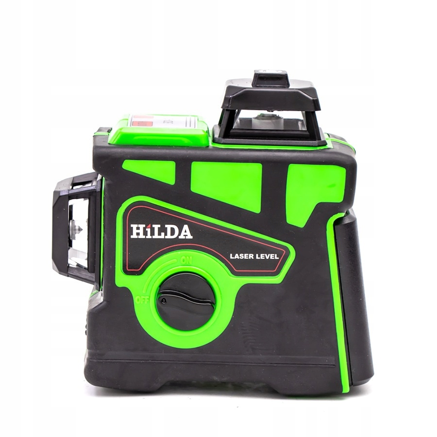 HILDA CROSS LASER LEVEL + TRIKODAS + 3D BATERIJA Gamintojo kodas Level 360 iLogic Leveler Green