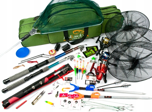 MEGA RICH XXL FISHING SET JAXON 3 meškerės Z68