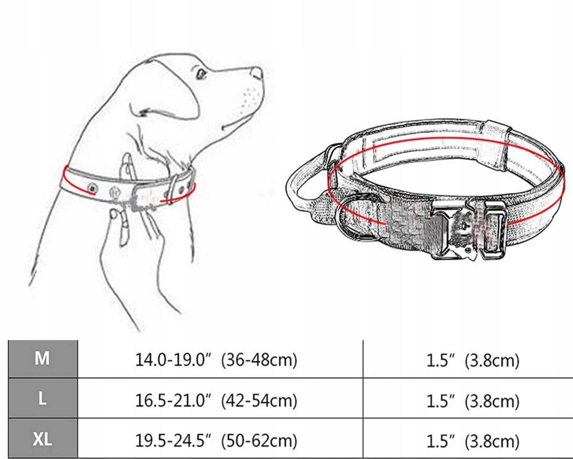 Antkaklis Dideliam šuniui Labai stiprus dresavimas Medžiagos tipo audinio antkaklis
