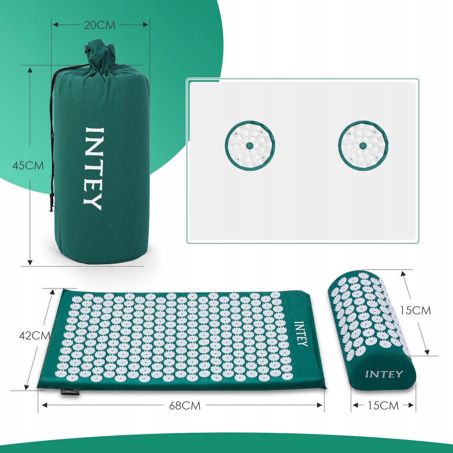 TERVEINEN ACUPRESSURE MATTO NASTOILLA + TYYNY Kind matto