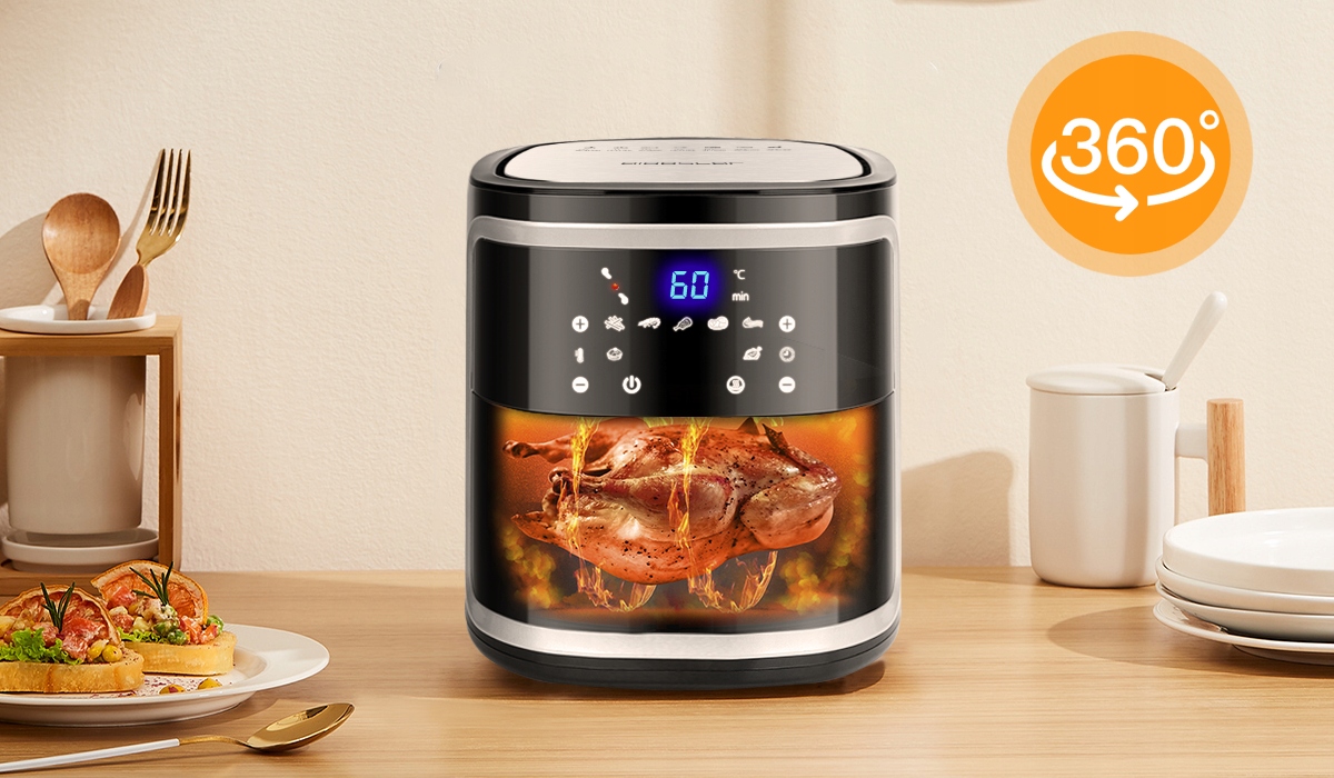 Aigostar Smart Wi-Fi Air Fryer Gaminio plotis 41,6 cm