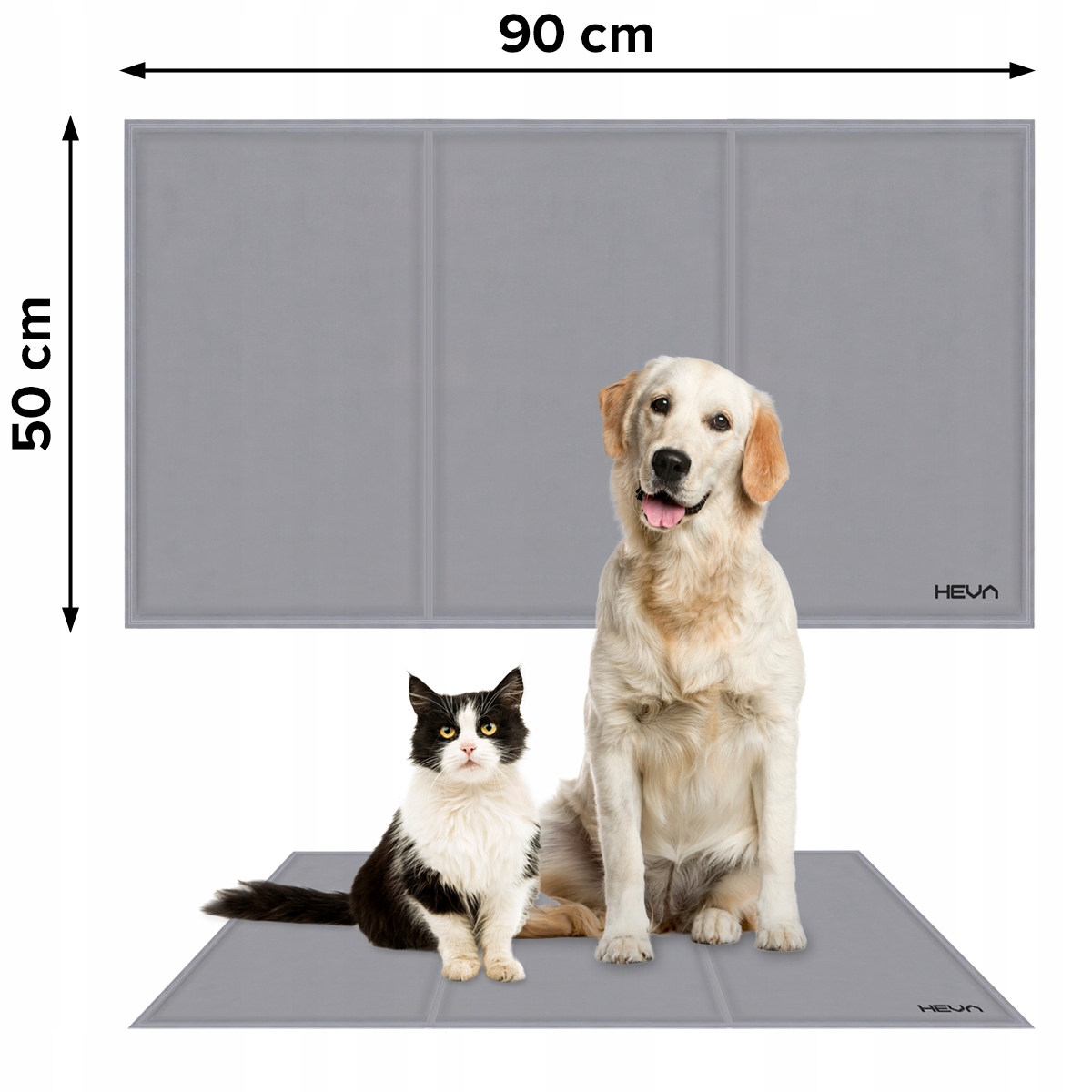 Aušinimo kilimėlis šunų kačių gelio lovai 90x50 Gamintojo kodas HEVA vėsinimo kilimėlis gyvūnams 90x50cm