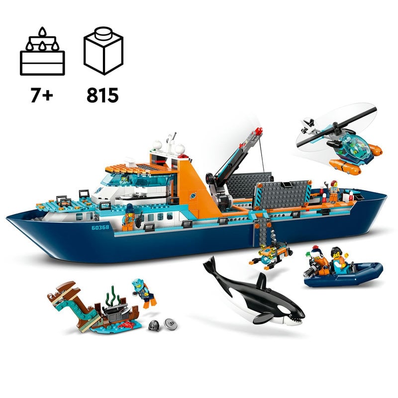 60368 LEGO® City Arkties tyrinėtojų laivas kaina | pigu.lt