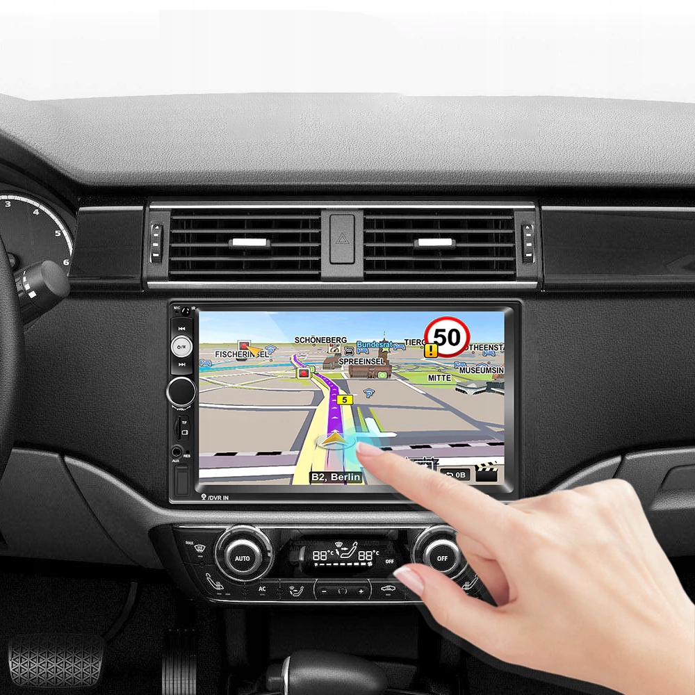 AUTOMOBILIŲ RADIO BLUETOOTH 2DIN USB TOUCH Suderinama laikmena SD kortelė USB