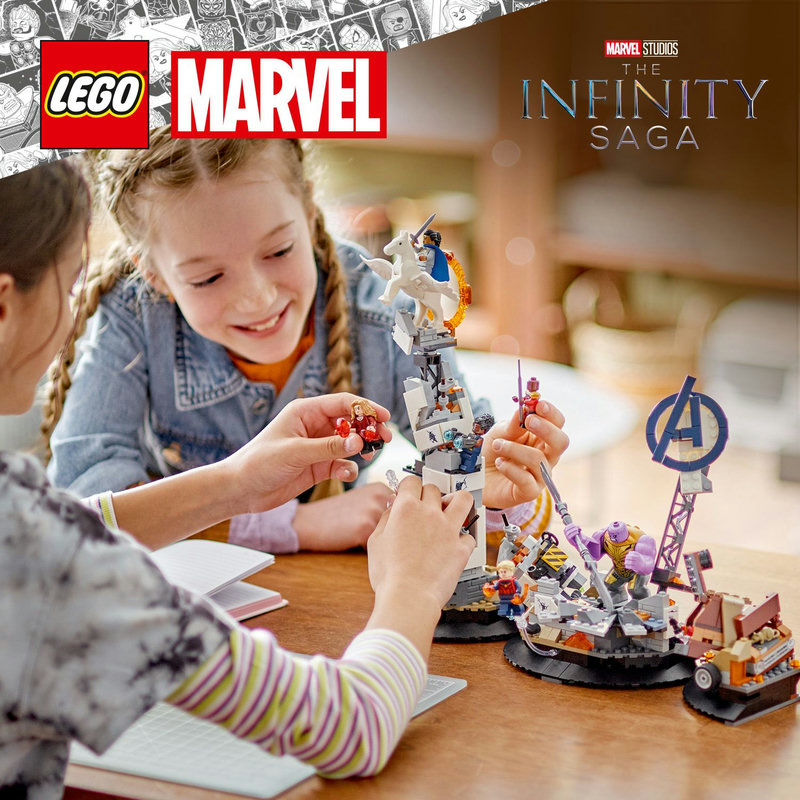 „LEGO® Marvel“ veiksmas 360 laipsnių kampu