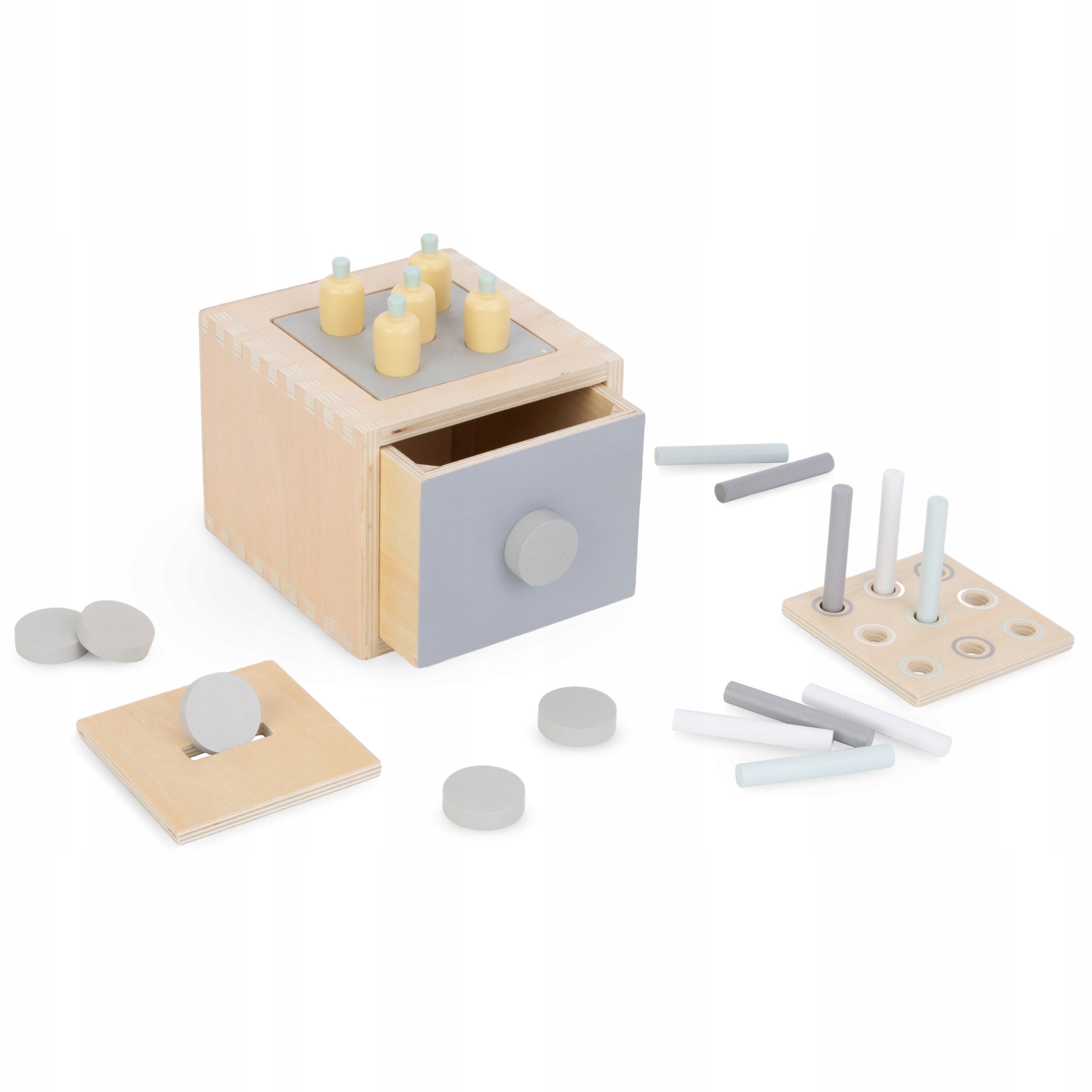Medinė dėžė Montessori perforatorių rinkinys EAN (GTIN) 5900168936089