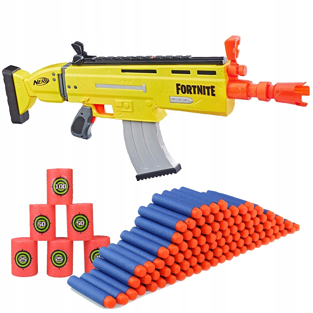 NERF LAUNCH FORTNITE AR-L + EXTRAS DROTTERS AIM