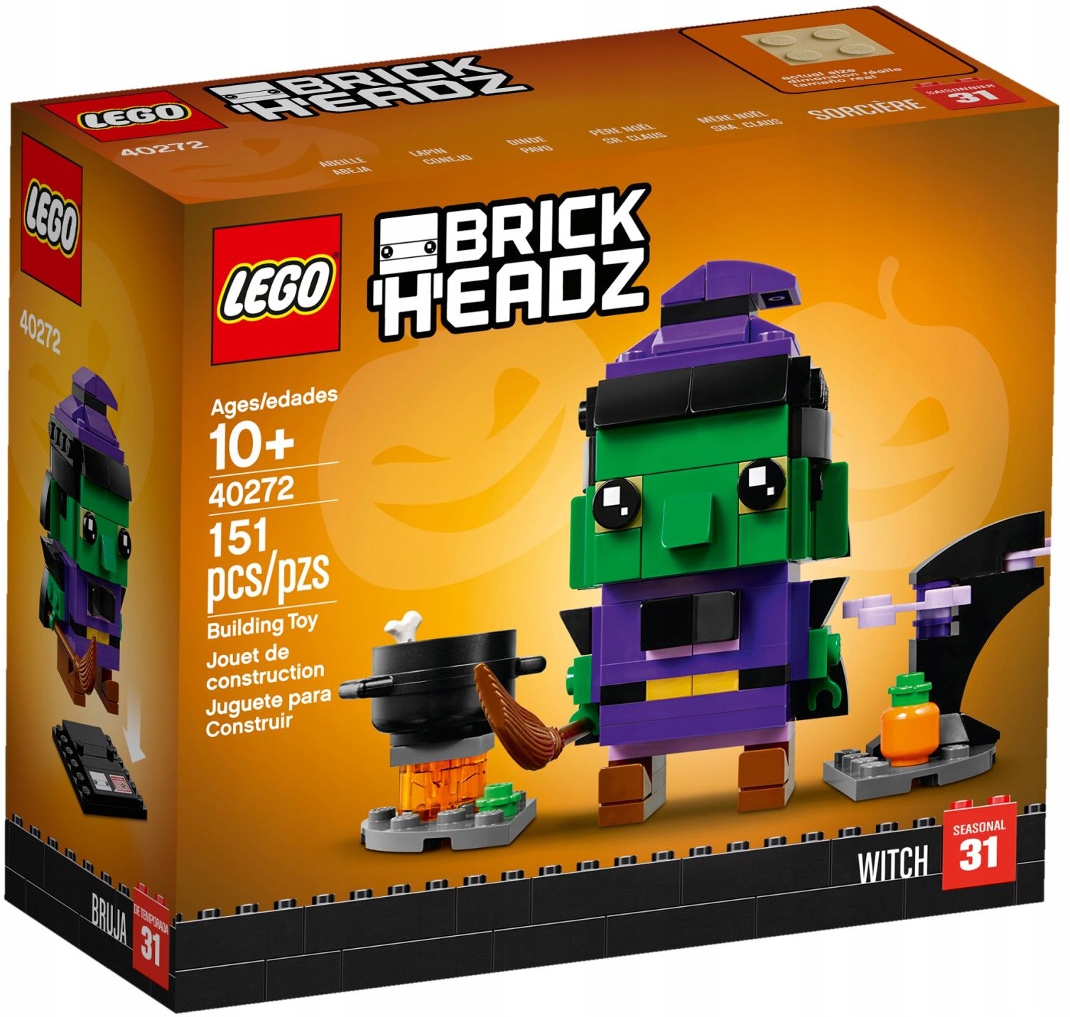 LEGO BRICKHEADZ 40272 Halloween Witch Broom