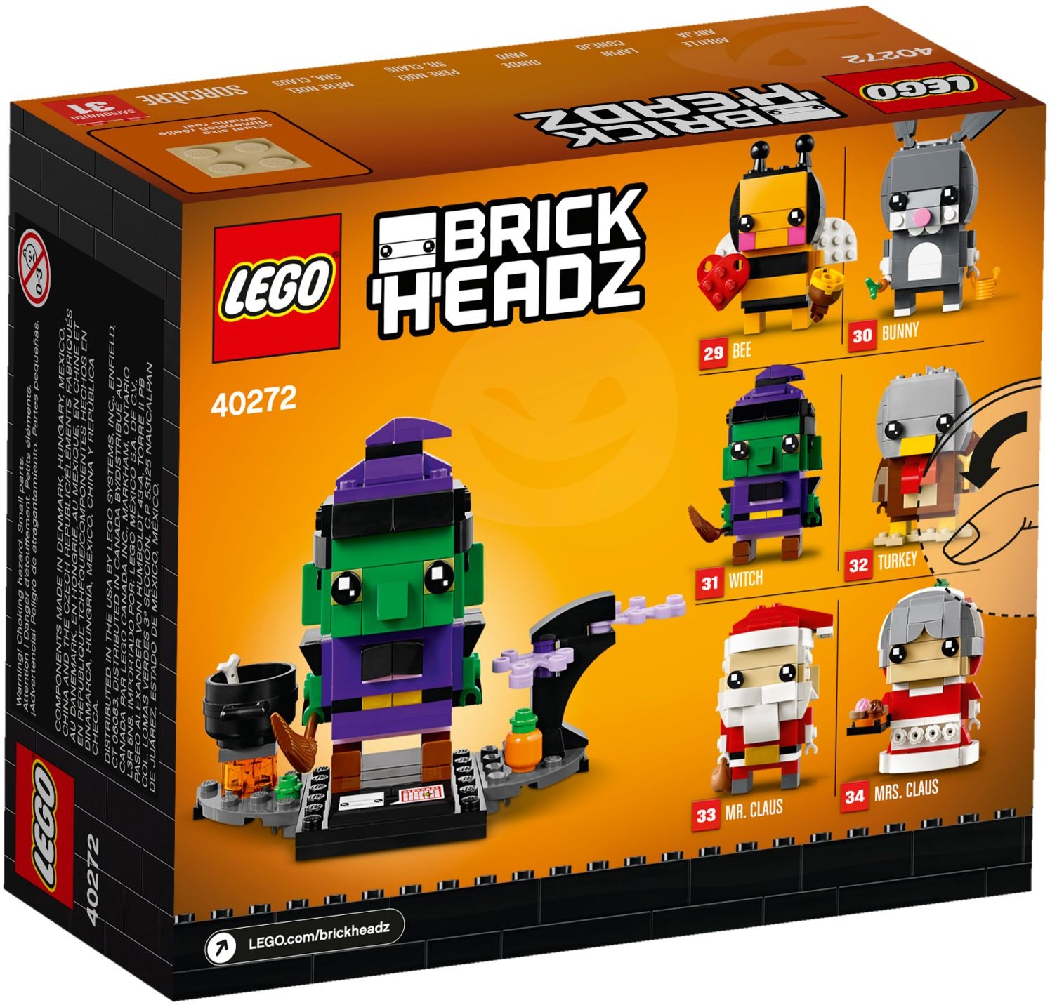 LEGO BRICKHEADZ 40272 Halloween Witch Broom EAN (GTIN) 5702016122039