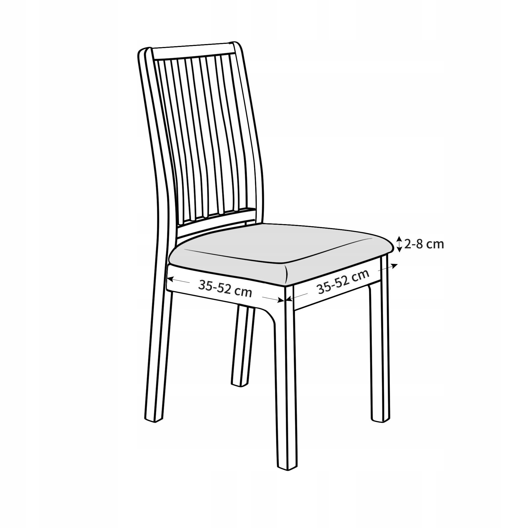 Pokrowiec elastyczny na siedzisko krzesło welur Przeznaczenie na krzesło