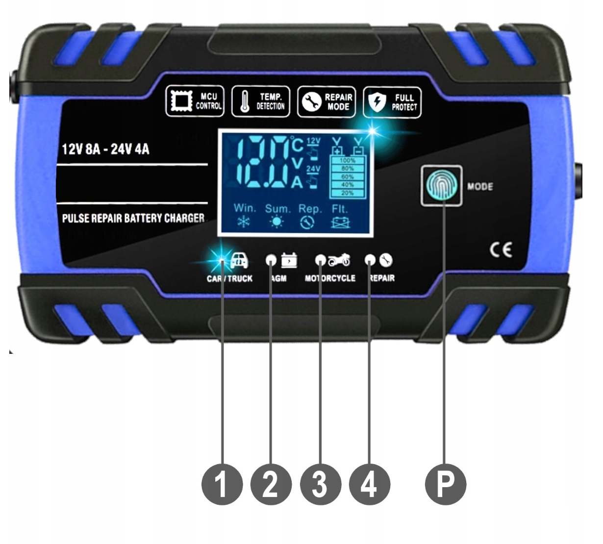 AUTOMĀTISKAIS TAISNOSINĀTĀJS AR REMONTA FUNKCIJU 12V 24V EAN (GTIN) 5905123214790