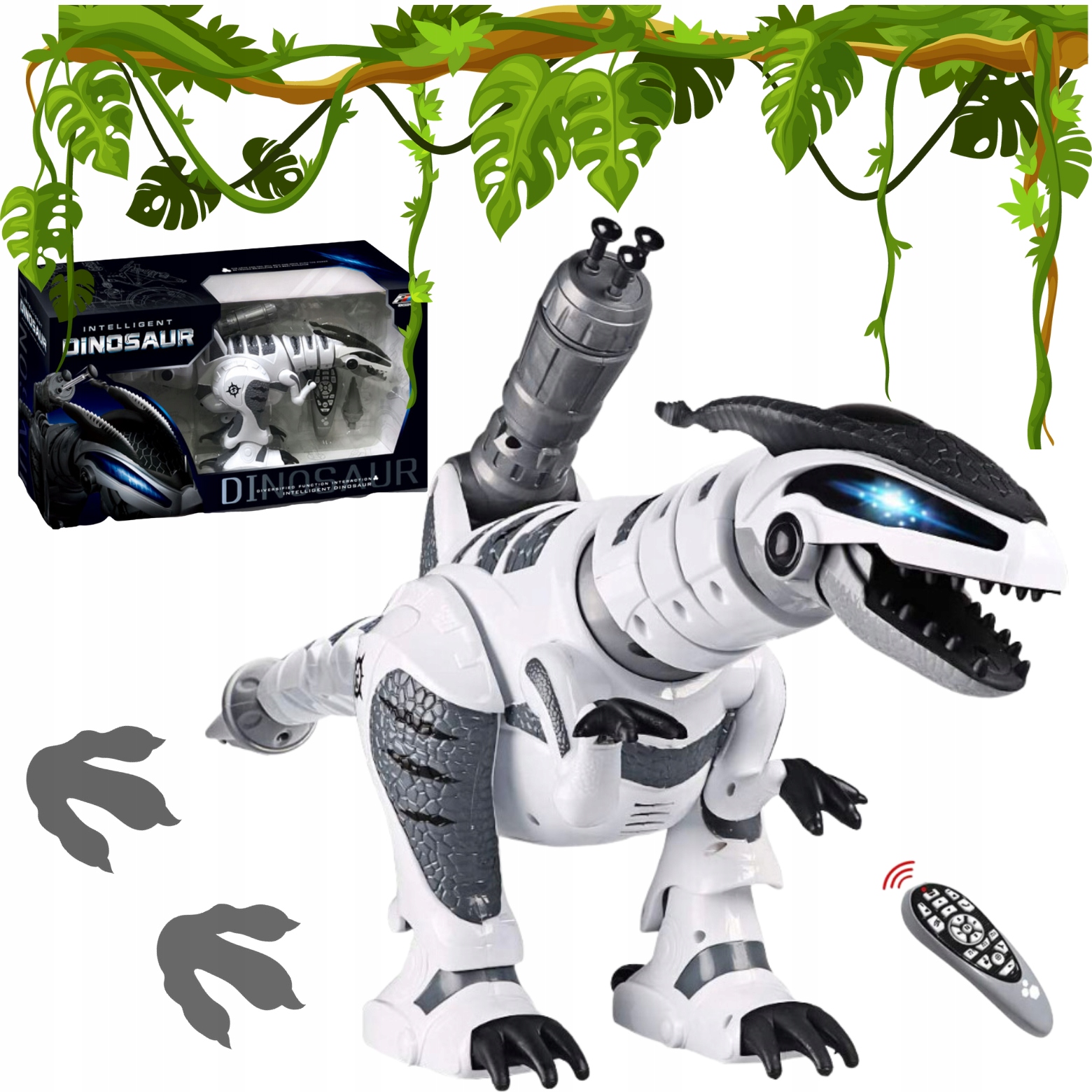 DINOSAUROROBOT INTERAKTIIVNE KAUGJUHTMEGA