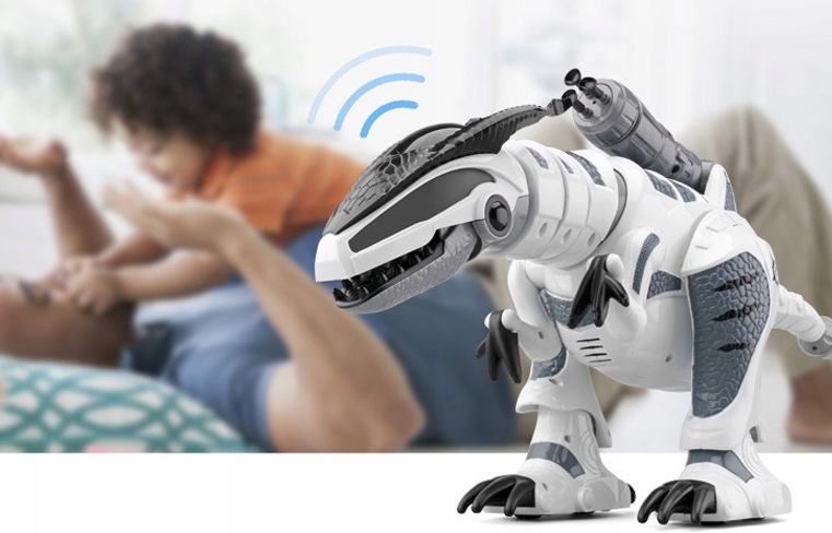 DINOZAURŲ ROBOTAS INTERAKTYVUS NUOTOLINIO PULTO MEGA Gaminio plotis 34 cm