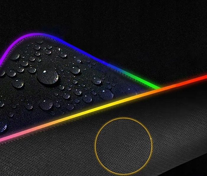 LED apšviestas pelės kilimėlis XXL 80x30 cm Svoris (su pakuote) 0,72 kg